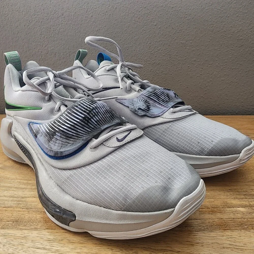Nike Air Zoom Freak 3 Giannis Grey Green Strap DA0694 004 Trainer Shoes Mens 13